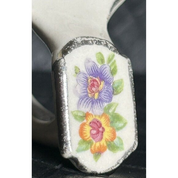 Carrollton Pottery Co. Antique Gravy Boat c1903-1937 Unique Flowers On Handle - Picture 8 of 15